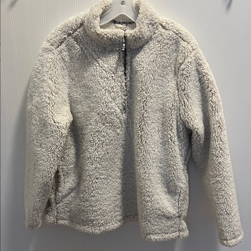Time and Tru Off-White Teddy Jacket